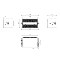 Refroidisseur d'eau industriel thermoélectrique Peltier 250W à semi-conducteurs liquides R404a, pièces de refroidisseur d'air Pagoda compatibles avec la marque Huajing