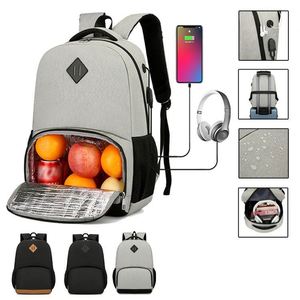 Multifunctional Outdoor Travel Picnic Food Lunch Bag Insulated Daypack With USB Waterproof Cooler <b>Backpack</b> With Logo - Product Image 3