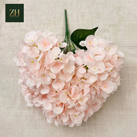 Buket Hydrangea Buatan Multi Warna 7 Tangkai, Rangkaian Hydrangea Palsu untuk Dekorasi Pernikahan di Kamboja
