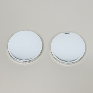 Elektrolytisch verzilverde plastic magnetische compact spiegel, dubbelzijdig, opvouwbaar, cosmetische spiegel, zilveren coating, zakspiegel - Product Image 4