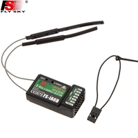 Récepteur sans fil Flysky FS-IA6 FS-IA6B 6CH compatible avec les contrôleurs Flysky I4 I6 I10 GT2E GT2F GT2G pour véhicule RC, avion, drone