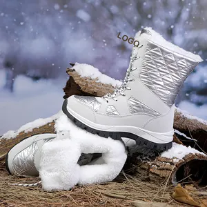 Sepatu Bot Wanita Musim Dingin, Sepatu Bot Wanita, Sepatu Bot Salju, Sepatu Kasual, Katun, Tebal, Botas, Platform Pendek, Musim Dingin, Baru