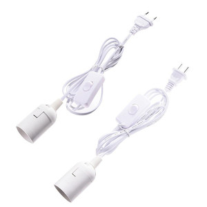 <span class=keywords><strong>Cable</strong></span> de alimentación de atenuador europeo de 1,8 M, Bases de lámpara E27, <span class=keywords><strong>enchufe</strong></span> redondo <span class=keywords><strong>con</strong></span> interruptor, para candelabro E14, soporte de bombilla, lámpara de 220V y 110V - Product Image 3