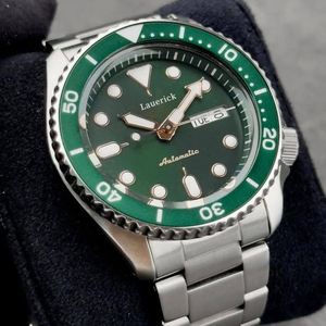 Montre mécanique automatique Seikot <span class=keywords><strong>5</strong></span> Classic pour homme, en acier inoxydable vert, avec aiguilles, sportive, étanche, tendance, SRPD63K1 - Product Image 2