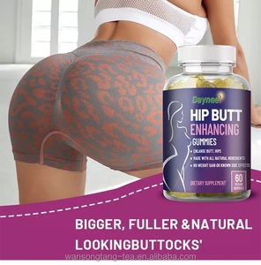 Permen Jeli Pengencang Pinggul & Bokong, Pembentuk Lekuk Tubuh, Pengencang Tubuh, Pueraria Maca Fenugreek, Suplemen Diet Vegan untuk Kesehatan Sehari-hari - Product Image 3