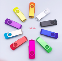 AI-MICH Unidad Flash USB de Mayores Ventas 100% Original de Marca Giratoria Memoria USB 16GB 32GB 64GB 128GB Pendrive Mini Unidades Flash USB