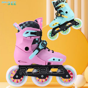 Patins à roulettes en ligne pour enfants SeeMore, débutants, garçons et filles, avec roues en PU, freestyle, slalom, <span class=keywords><strong>3</strong></span> roues, chaussures de patinage à roulettes - Product Image 1