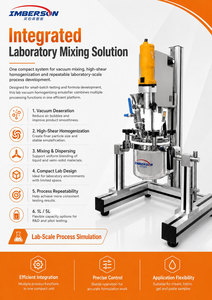 Homogénéisateur de laboratoire de table 1L 5L à vide avec levage hydraulique, homogénéisation par circulation du bas, <span class=keywords><strong>mini</strong></span>-machine de traitement de crème pour laboratoire - Product Image 2