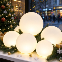 Boule lumineuse LED d'extérieur, lumière RGB changeante de couleur, sphère illuminée pour la décoration de jardin, fête, Noël, rechargeable