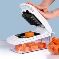 Groothandel Nieuwe 18-delige Multifunctionele Handmatige Rotatie-snijder/Schaaf/Kitchen Food Chopper Gadget Set