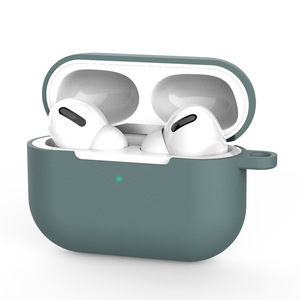 Étui pour écouteurs en silicone avec logo OEM ODM, antichoc, silicone + PC, pour Air Pod Case 1 2 3 Pro, protection - Product Image 1