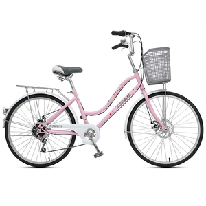 Atacado OEM Senhoras Ciclo Personalizado Retro Lazer 24 26 Polegadas Mulheres Bicicleta Utility City Bike - Product Image 1
