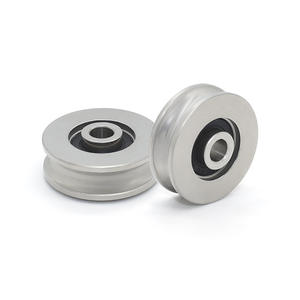 Roue de guidage à rouleaux en acier inoxydable tout métal S625RS en gros avec rainure en U, roulement à billes à gorge profonde 5*25*8mm - Product Image 4