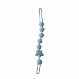 Mordedores para bebés, cadena de chupete antipérdida sin BPA, juguetes de dentición para bebés de silicona - Product Image 3