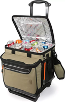 Sac isotherme de pique-nique Portable OEM, sac isotherme de Camping d'été isolé, sac isotherme pliable avec roulettes pour chariot à glace