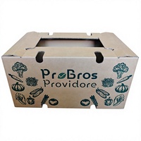 Emballage pour produits frais, écologique, recyclable, carton ondulé robuste, doublure en éponge, ventilé, expédition de produits alimentaires, légumes