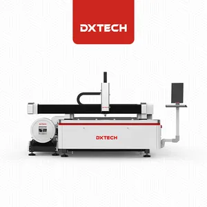 DXTECH Best Quality 1000w Cnc Sheet and tube fiber laser cutting machine Iron Plate Fiber