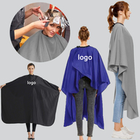Capa de peluquería impermeable y resistente al descolorante, tipo delantal, bata o kimono, con logotipo personalizado, para adultos, venta al por mayor para peluquerías y barberías
