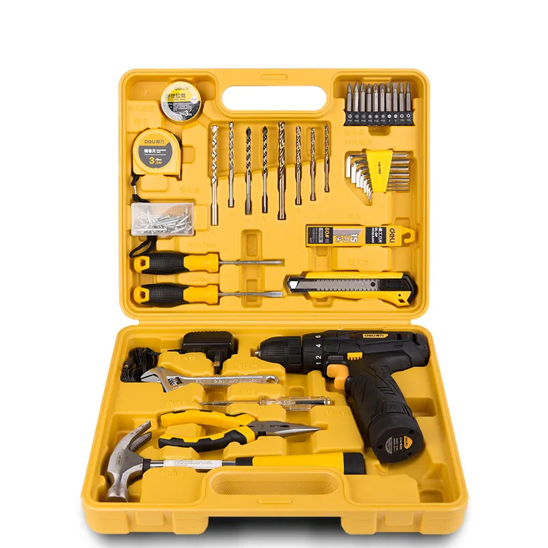 38 Pcs Thuis Reparatie Handgereedschap Bouw Huishoudelijke Elektricien Lithium Boor Tool Kit Set Professionele