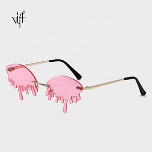 VIFF Red Tears <span class=keywords><strong>Drip</strong></span> Sunglasses Shades Sun Slasses HM20119 Fashion Women Sunshade Party Glasses Spot Wholesale - Product Image 5
