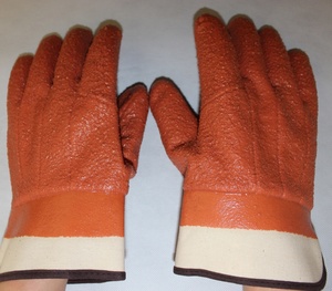 Suncend Safety Precio competitivo Naranja PVC Recubierto Anti-Corte Resistente al frío Gran agarre Guantes de trabajo de seguridad - Product Image 4
