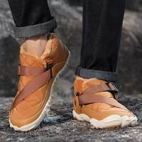 Bottes de neige minimalistes à bout large et talon plat, imperméables, pour homme et femme, grande taille 47, directement en stock