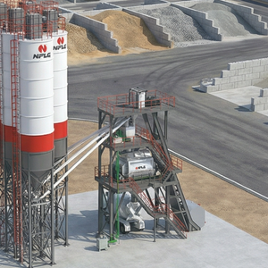 Skip Hopper Ready Mixed HZS75 75Cbm Beton mischa nlage mit JS1500 Betonmischer - Product Image 2