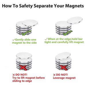 מגנטים הסיטונאי במפעל <span class=keywords><strong>1</strong></span>.26 אינץ x <span class=keywords><strong>1</strong></span>/8 אינץ 'x אינץ' חזק עגול עם דבק דו צדדי - Product Image 5