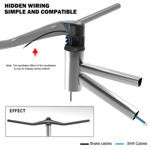 TOSEEK Carbon Integrated <strong>MTB</strong> Handlebar 28.6mm Built-in <strong>Computer</strong> Mount Flat Bar XC Trail Endurance Marathon Racing Competition - Product Image 3