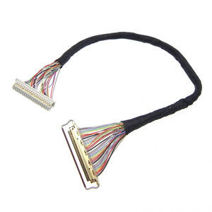 Kabel Koaksial Mikro LVDS 40Pin 0.5mm 20455 dengan Panjang Kustom, Kabel Twisted Pair untuk Printer Inkjet dan Panel Layar LCM - Product Image 5