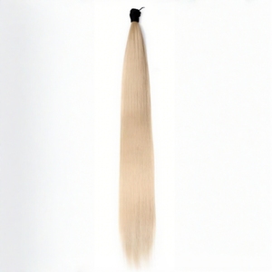 Estensioni di <span class=keywords><strong>Capelli</strong></span> Umani Lisci Multicolore con Punta a U, Trama Singola Remy, Non Lavorati, di Lusso, all'Ingrosso, per <span class=keywords><strong>Allungamento</strong></span> - Product Image 4