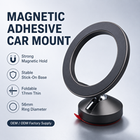 Support magnétique pour voiture en alliage d'aluminium avec rotation à 360° pour tableau de bord - Accessoires intérieurs de voiture