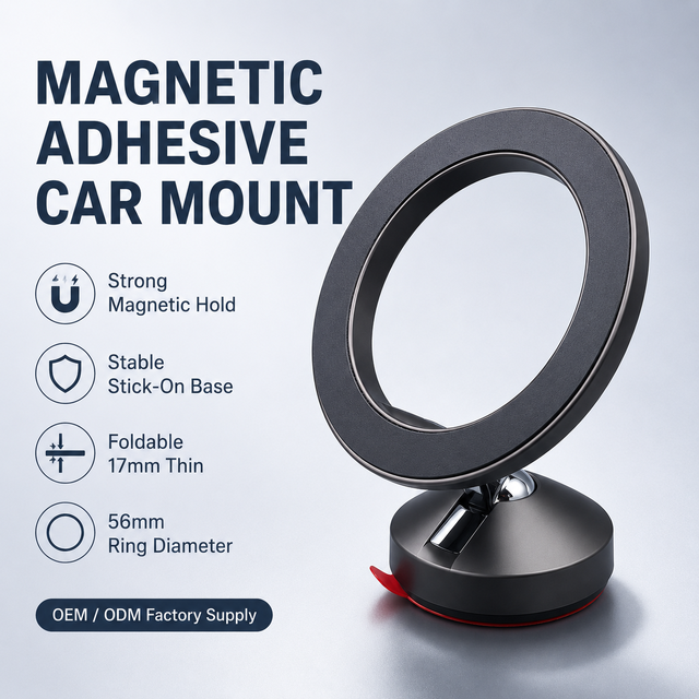 Wholesale Aluminium Alloy MagSafe Car Mount with 360 Rotation Magnetic Phone Holder for Dashboard-Car Interior Accessories