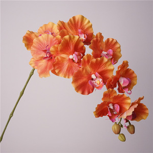 BF-OD06-1 Flor de Orquídea Artificial de Tallo Único con 9 Cabezas, Tacto Real, Látex, Color Blanco, <span class=keywords><strong>Rosa</strong></span>, Morado, Orquídea Phalaenopsis <span class=keywords><strong>Azul</strong></span> - Product Image 4