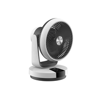 Dernier modèle Ventilateur de table intelligent en plastique numérique de 10 pouces avec oscillation 3D et télécommande Ventilateur de refroidissement de l'air portable pour la maison