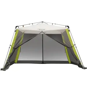 2022 Venta caliente de Spray de bronceado tienda quick abierto tienda impermeable Camping pantalla de malla tela habitación 5-8 personas acampar al aire libre