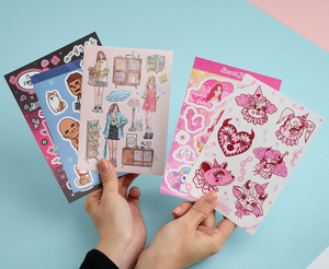 <strong>Custom</strong> Printed Waterproof Vinyl Kiss Cut <strong>Stickers</strong> <strong>Sheets</strong> Personalized Label in Cartoon Style with UV Printing - Product Image 1