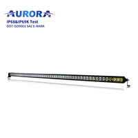 AURORA série sans vis USA conçu courbe droite Aurora 4x4 tout-terrain lumière de conduite simple rangée voiture camion barre de lumière LED