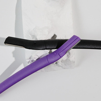 Rasoir pour le visage et les sourcils, nouveau modèle réutilisable avec logo personnalisé, pour la coupe des sourcils et le dermaplaning