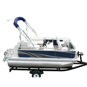 Piccola Barca Pontone in Alluminio per 2 Persone per Uso su Laghi all'Aperto - Product Image 1