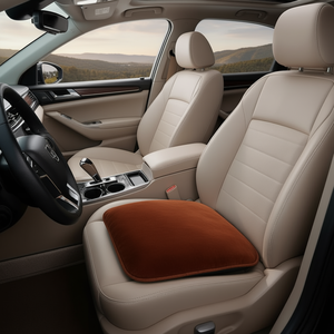 Brown Velvet Seat <b>Cushion</b> Single Piece For Car Interior Comfort Padding - Product Image 3