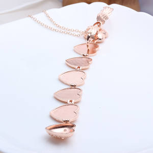 Collana Personalizzata alla Moda con Ciondolo <span class=keywords><strong>Portafoto</strong></span> Multistrato Placcato Oro, <span class=keywords><strong>Medaglione</strong></span> per Ricordi a Forma di Ape - Product Image 3