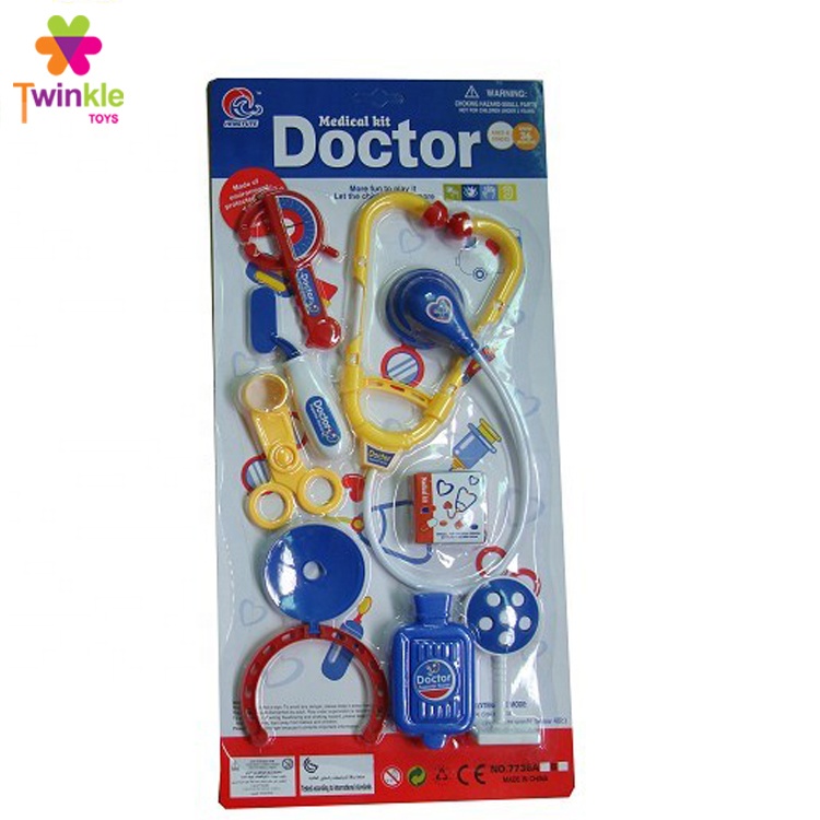 Дешевый пластиковый набор медицинских инструментов, игрушка для детей