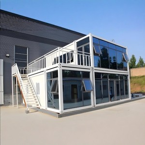 Insulated Thick Panel Flat Pack Container House Breathable Interior Prefab Office For All-season Outdoor Site Use - Product Image 2