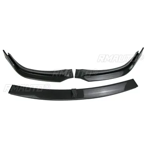 3PCS for Tesla Model S 2021-2023 MP Style Car Front Lip Bumper Spoiler <b>Splitter</b> Accessories Body Kit Carbon Fiber Style - Product Image 6