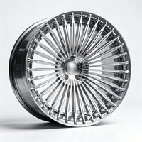 Jantes en alliage monobloc multi-rayons de 18, 19, 20, 21, 22 pouces, noires, forgées, 5x112, 5x130, 5x120, 5x112, 5x114.3 pour Ford Cadillac ATS