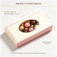 Boîte cadeau pliante personnalisée en papier pour l'emballage de chocolats et de produits de boulangerie