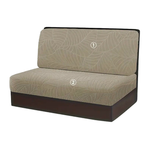 <span class=keywords><strong>Housse</strong></span> extensible imperméable en jacquard à motif feuilles, <span class=keywords><strong>housse</strong></span> élastique épaisse antidérapante pour siège <span class=keywords><strong>de</strong></span> banquette <span class=keywords><strong>de</strong></span> camping-car, <span class=keywords><strong>caravane</strong></span> - Product Image 3