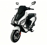 Moto électrique haute vitesse 60-70 km/h, moteur arrière sans balais en cuivre pur, autonomie 50-60 km, pneu sous vide 90/90-12, cyclomoteur électrique pour adulte
