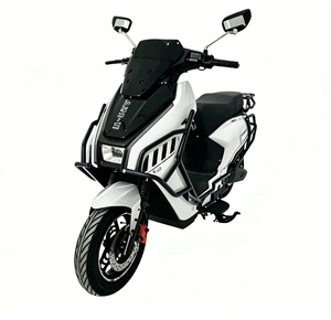 Motocicletta Elettrica ad Alta Velocità 60-70km/h, Motore Posteriore Brushless in Rame Puro, Autonomia 50-60km, Pneumatico Sottovuoto <span class=keywords><strong>90</strong></span>/<span class=keywords><strong>90</strong></span>-12, E-Moped per Adulti - Product Image 4